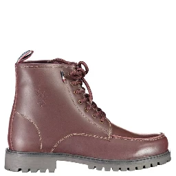 Red Leather Men Boot
