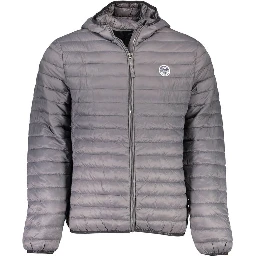 Gray Polyamide Men Jacket