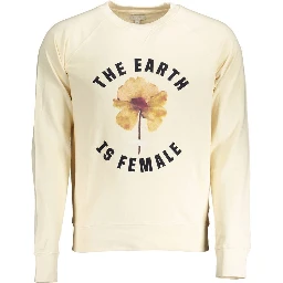 Beige Cotton Men's Sweater