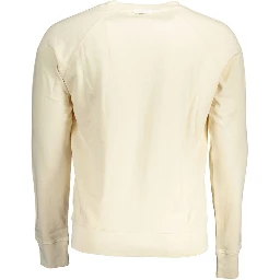 Beige Cotton Men's Sweater