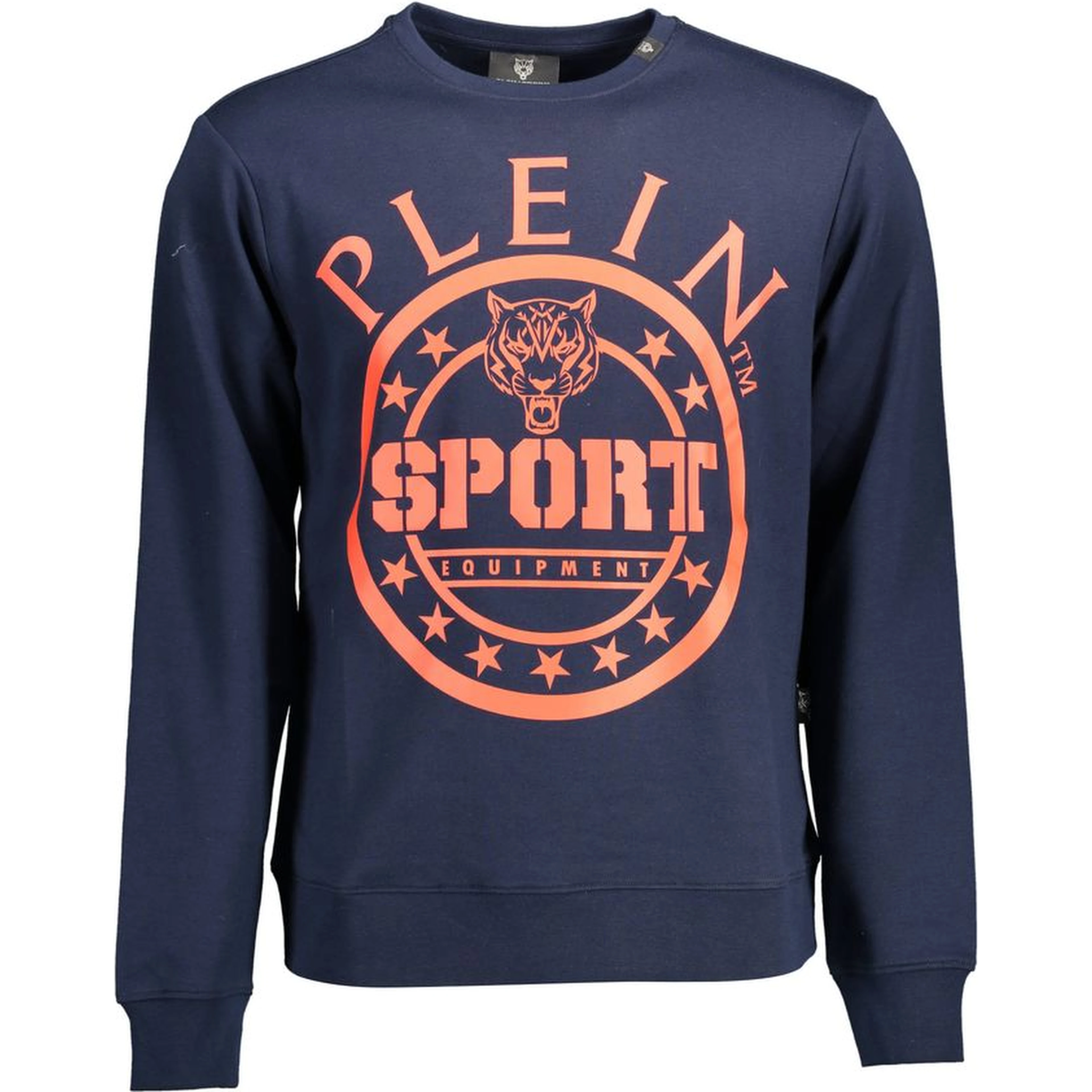 Blue Cotton Men Sweater