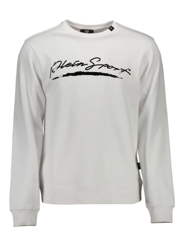 White Cotton Men Sweater