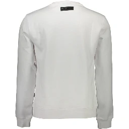 White Cotton Men Sweater