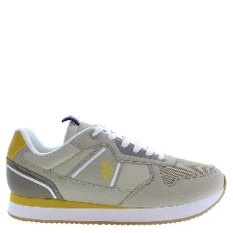 Beige Polyester Men Sneaker
