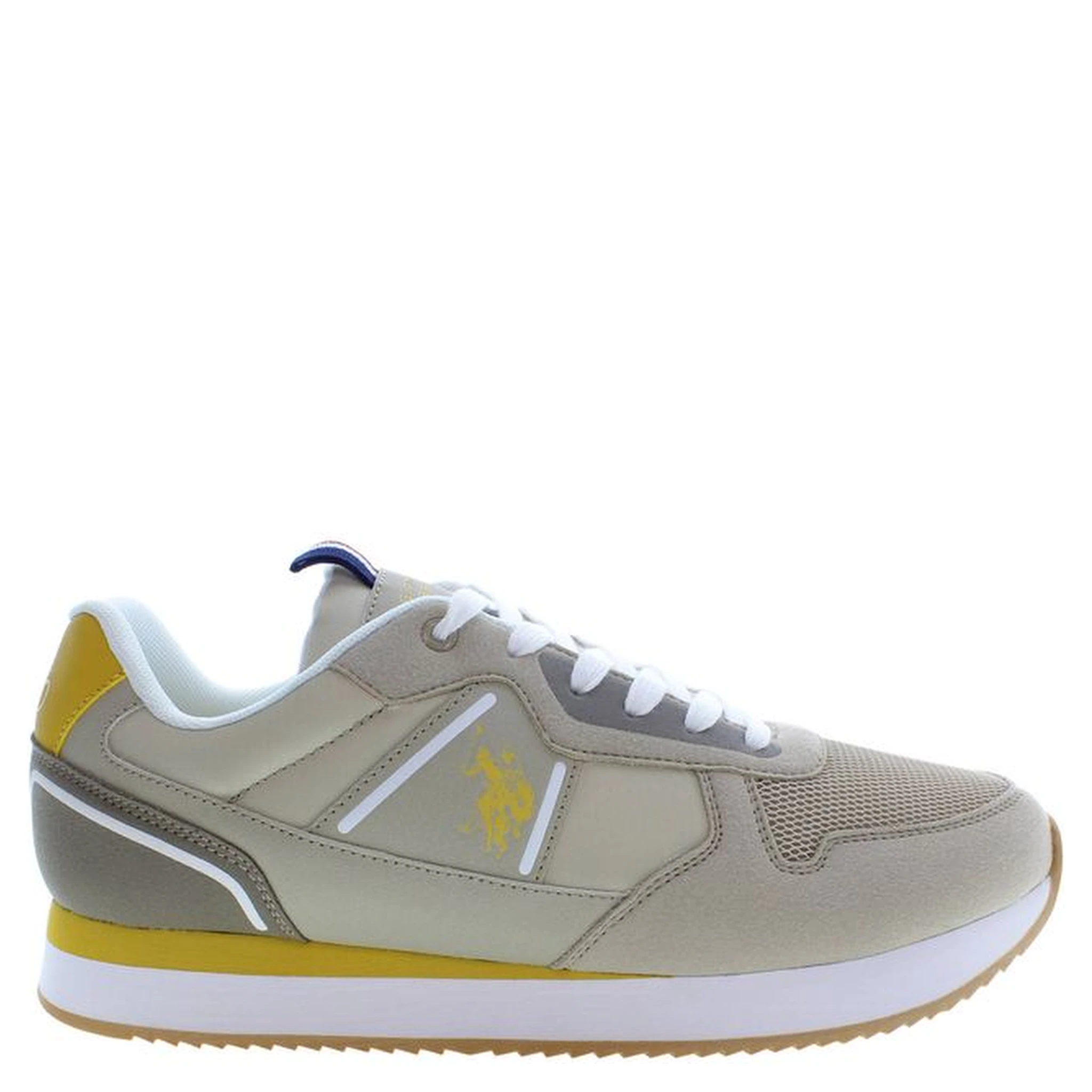 Beige Polyester Men Sneaker