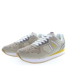 Beige Polyester Men Sneaker