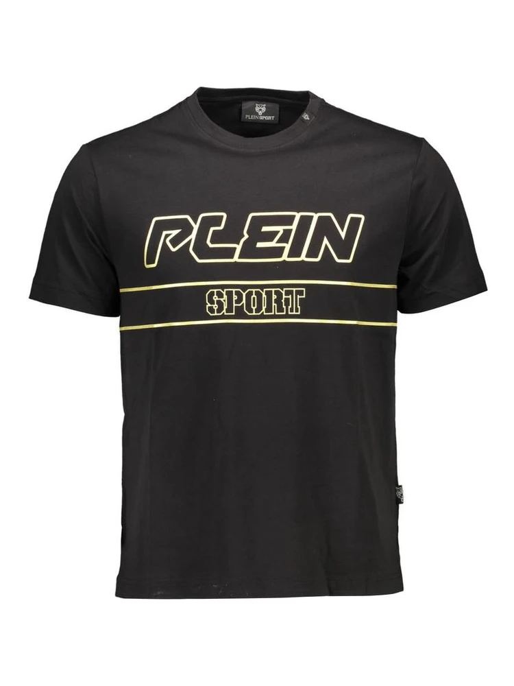 Black Cotton Men T-Shirt