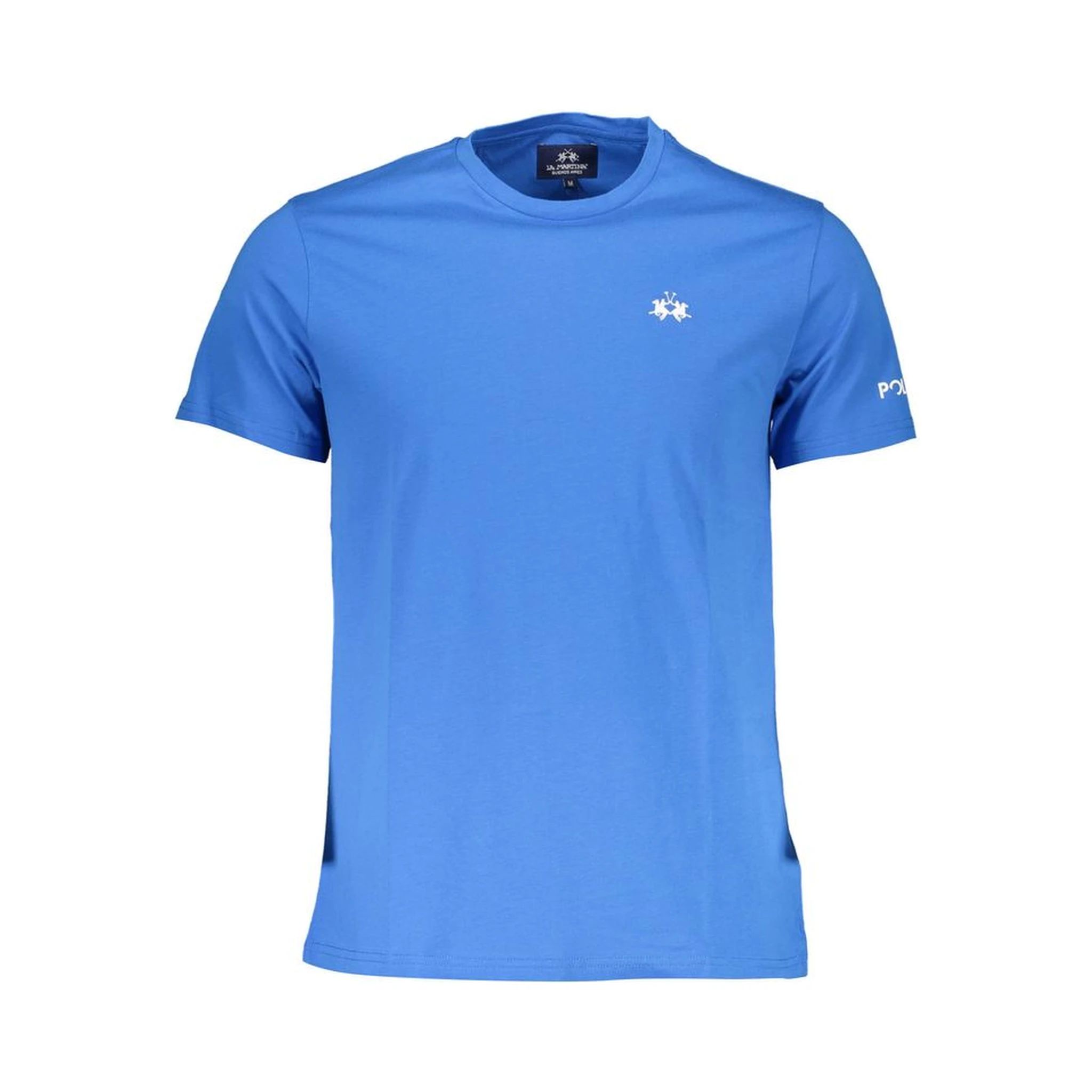 Blue Cotton Men T-Shirt