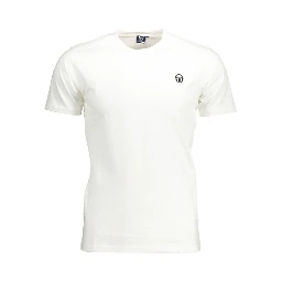White Cotton Men T-Shirt