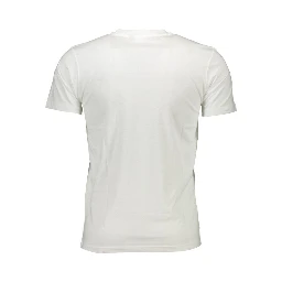 White Cotton Men T-Shirt