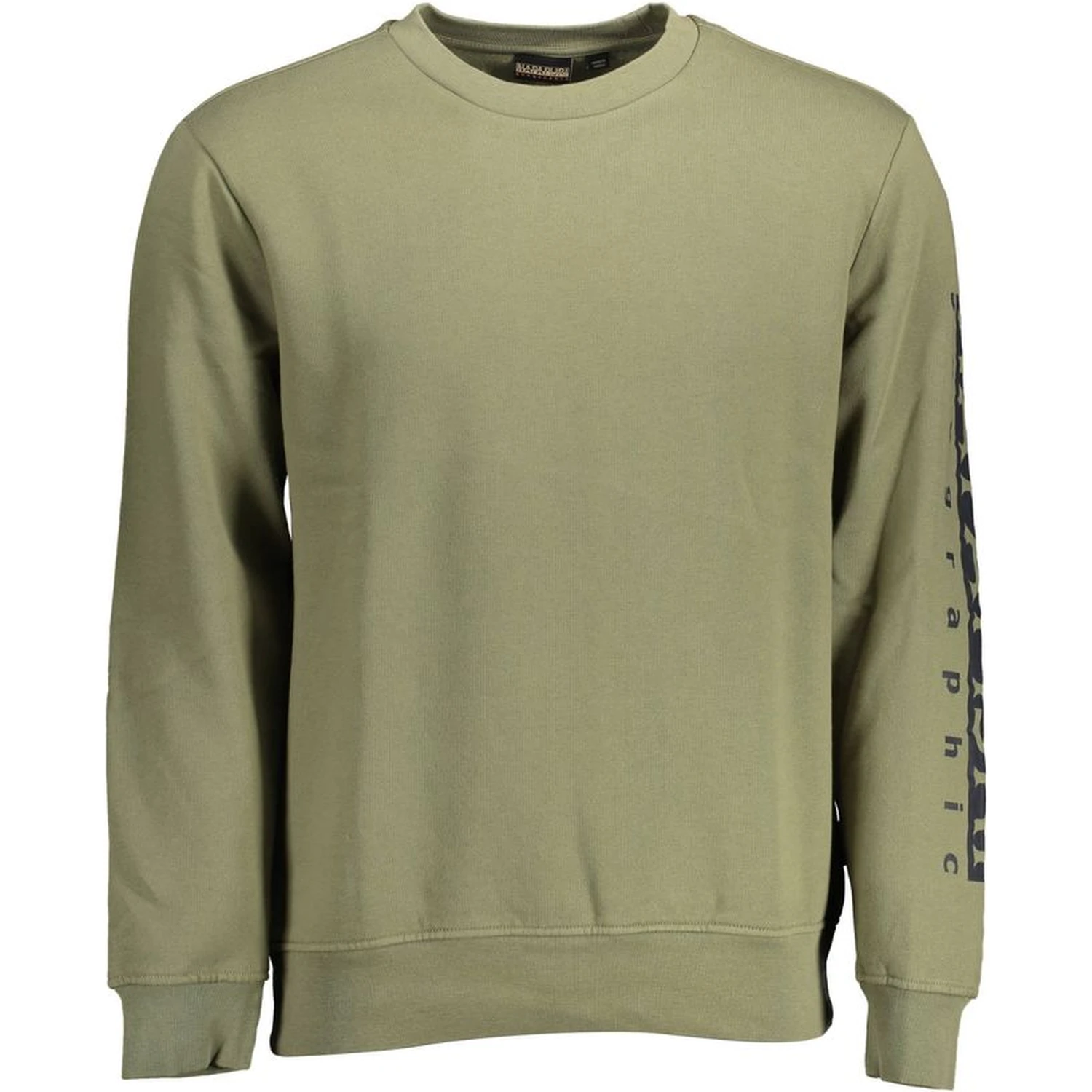 Green Cotton Men Sweater