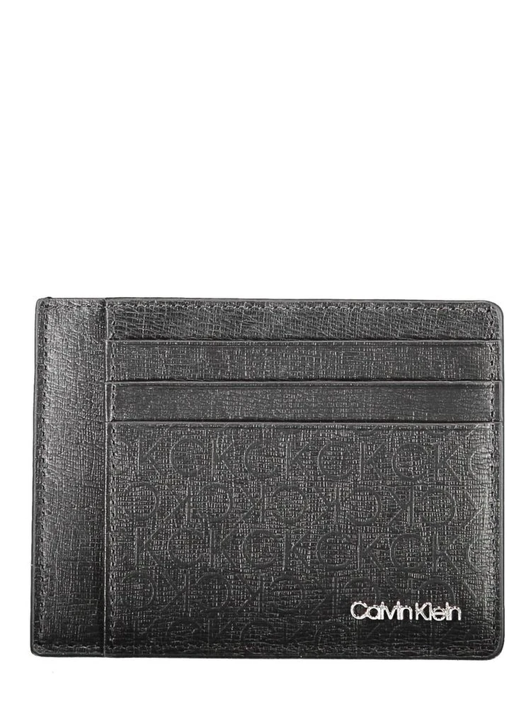 Card Holder Leather Wallet Men Black Wallets