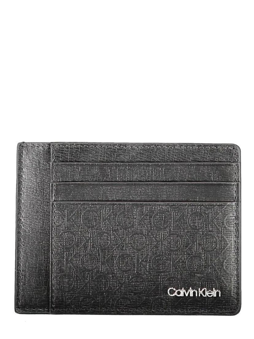 Card Holder Leather Wallet Men Black Wallets