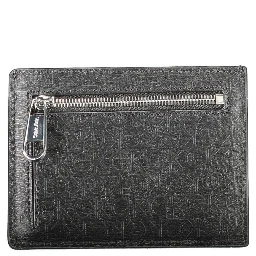 Card Holder Leather Wallet Men Black Wallets