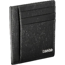 Card Holder Leather Wallet Men Black Wallets
