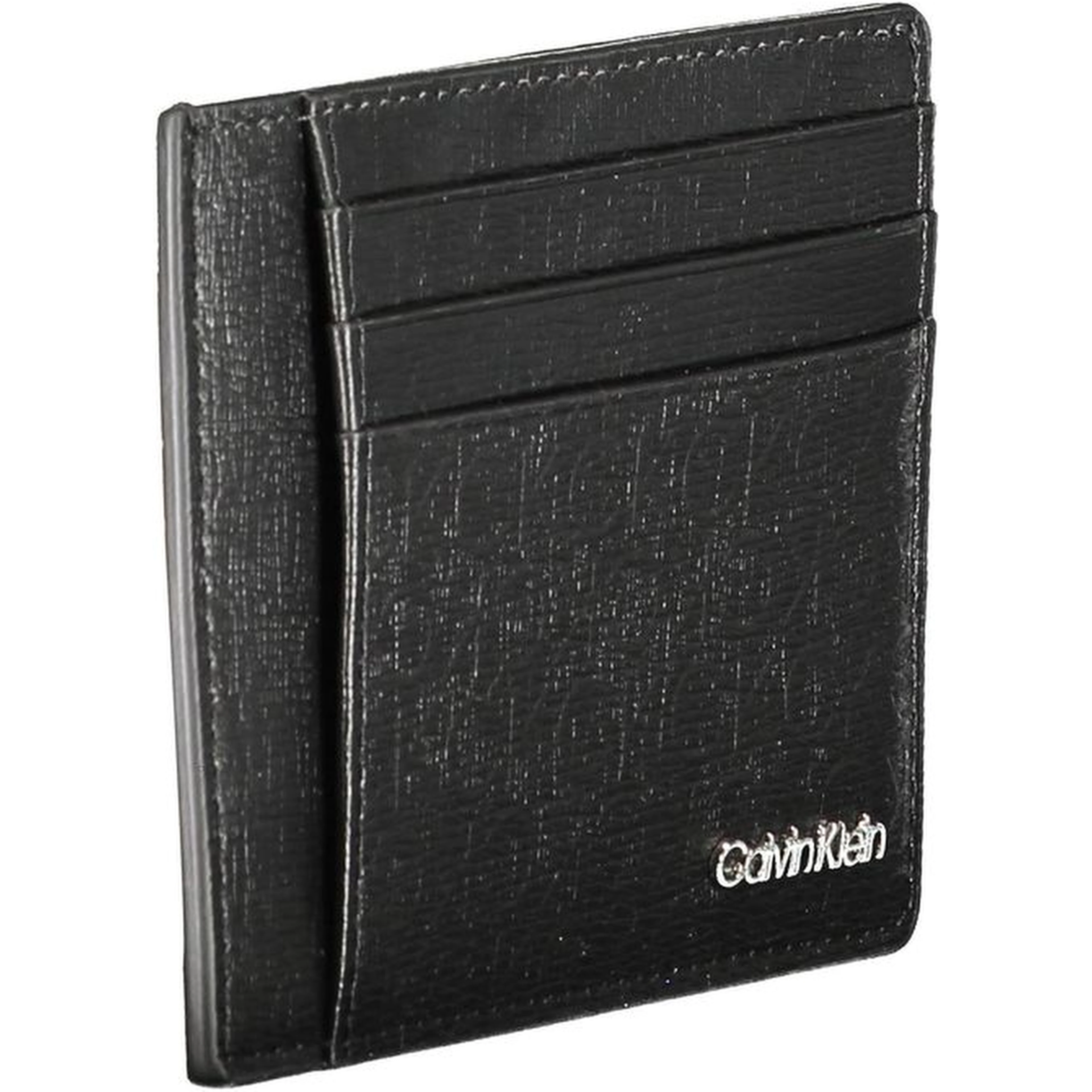 Card Holder Leather Wallet Men Black Wallets