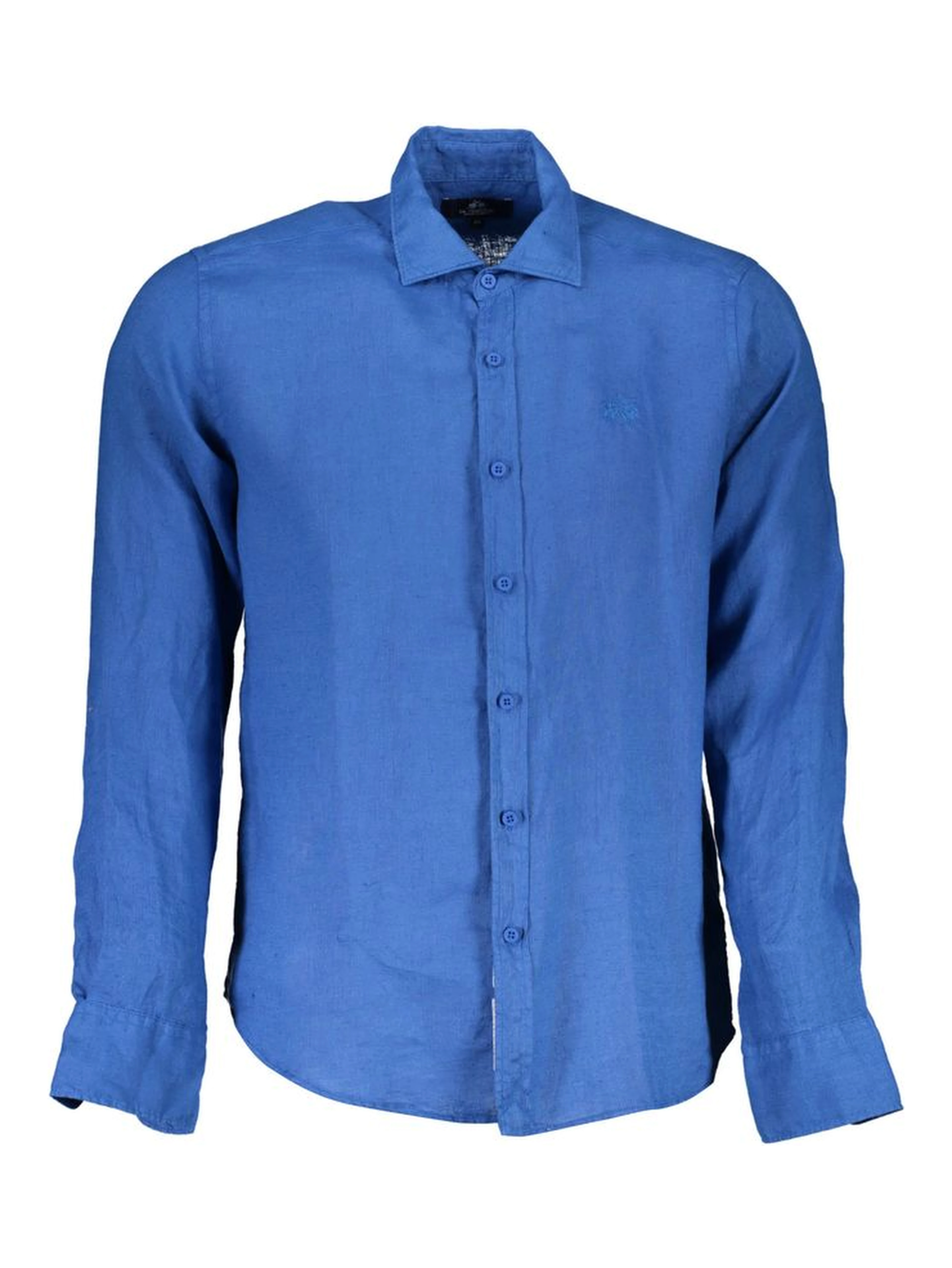 Blue Linen Men Shirt