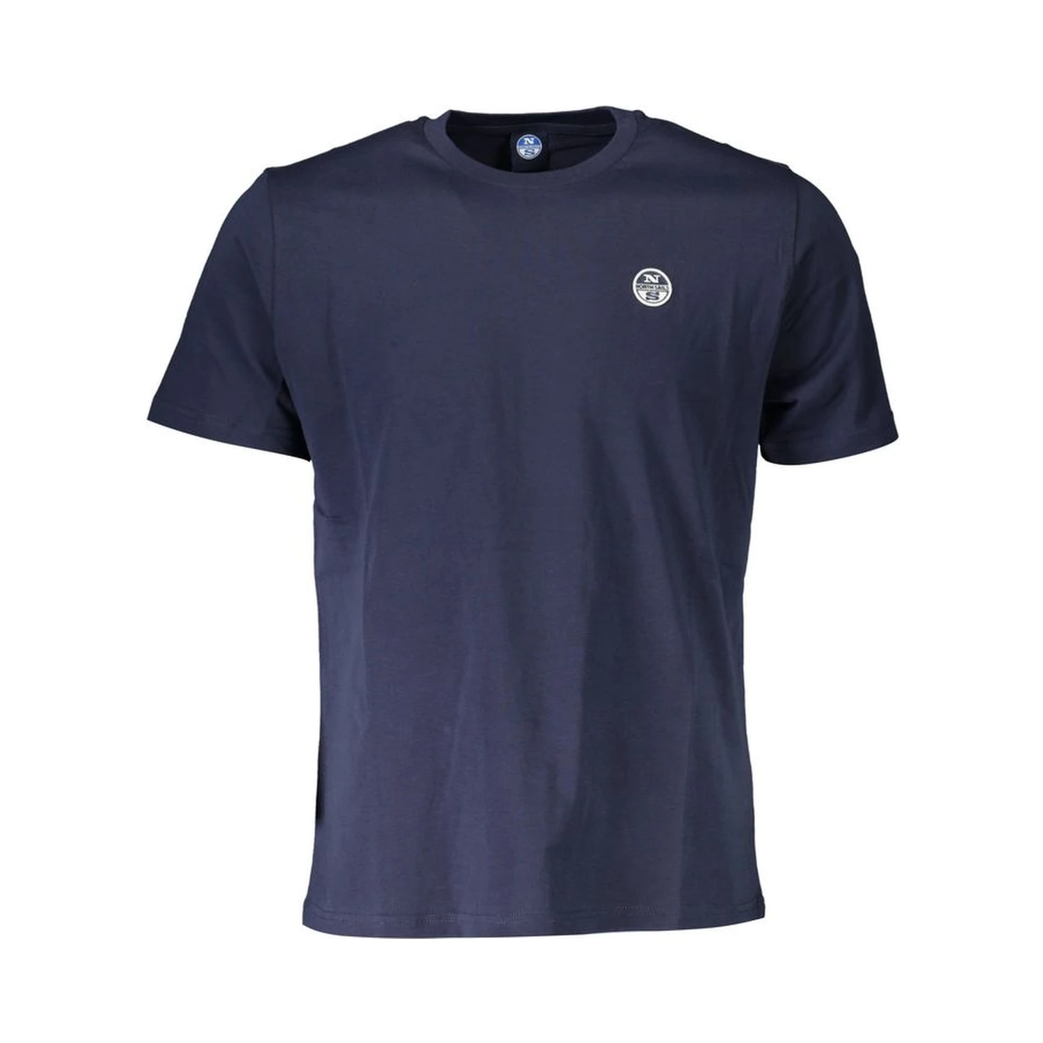 Blue Cotton Men T-Shirt