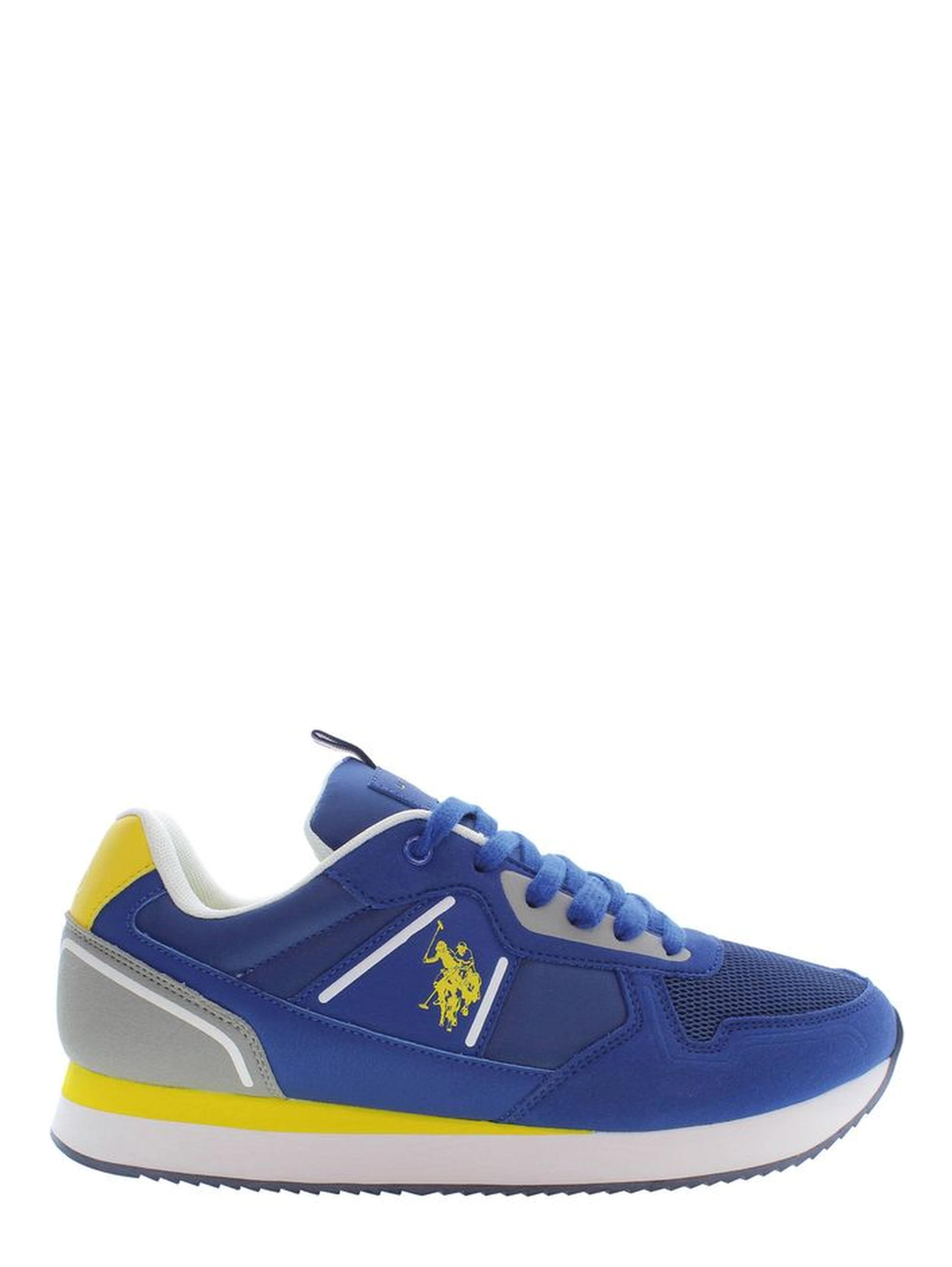 Blue Polyester Men Sneaker