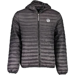 Black Polyamide Men Jacket