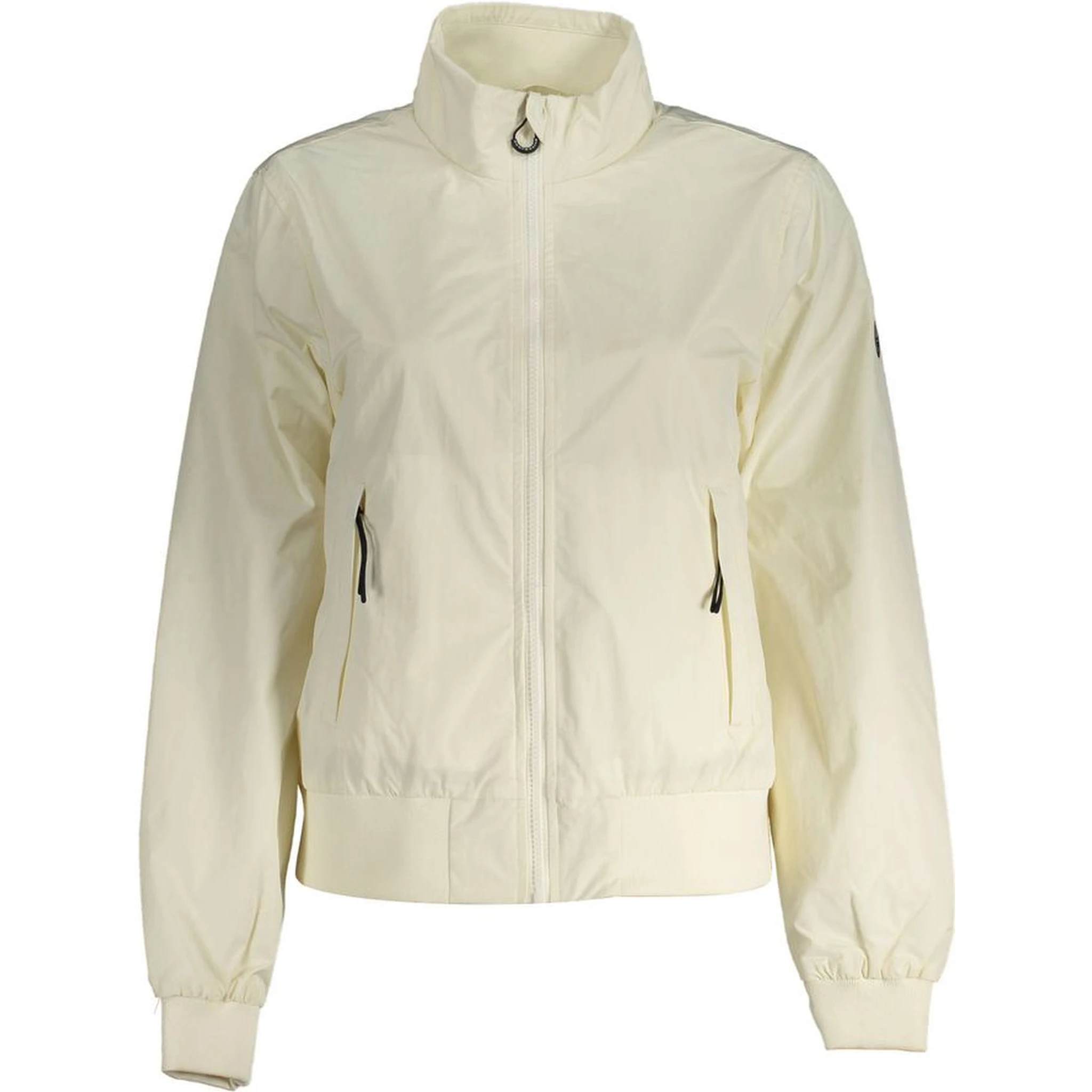 White Polyester Women Jacket