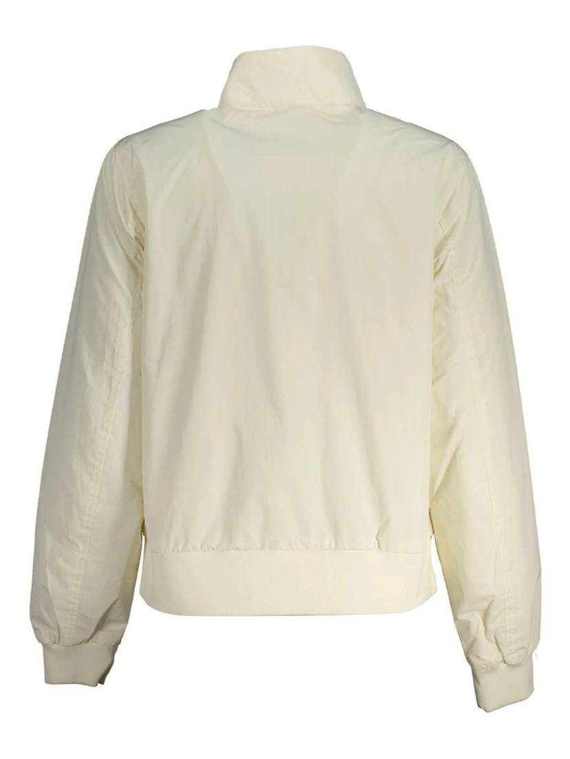 White Polyester Women Jacket