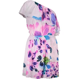 Pink Viscose Women Dress