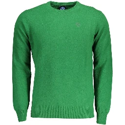 Green Wool Men Sweater