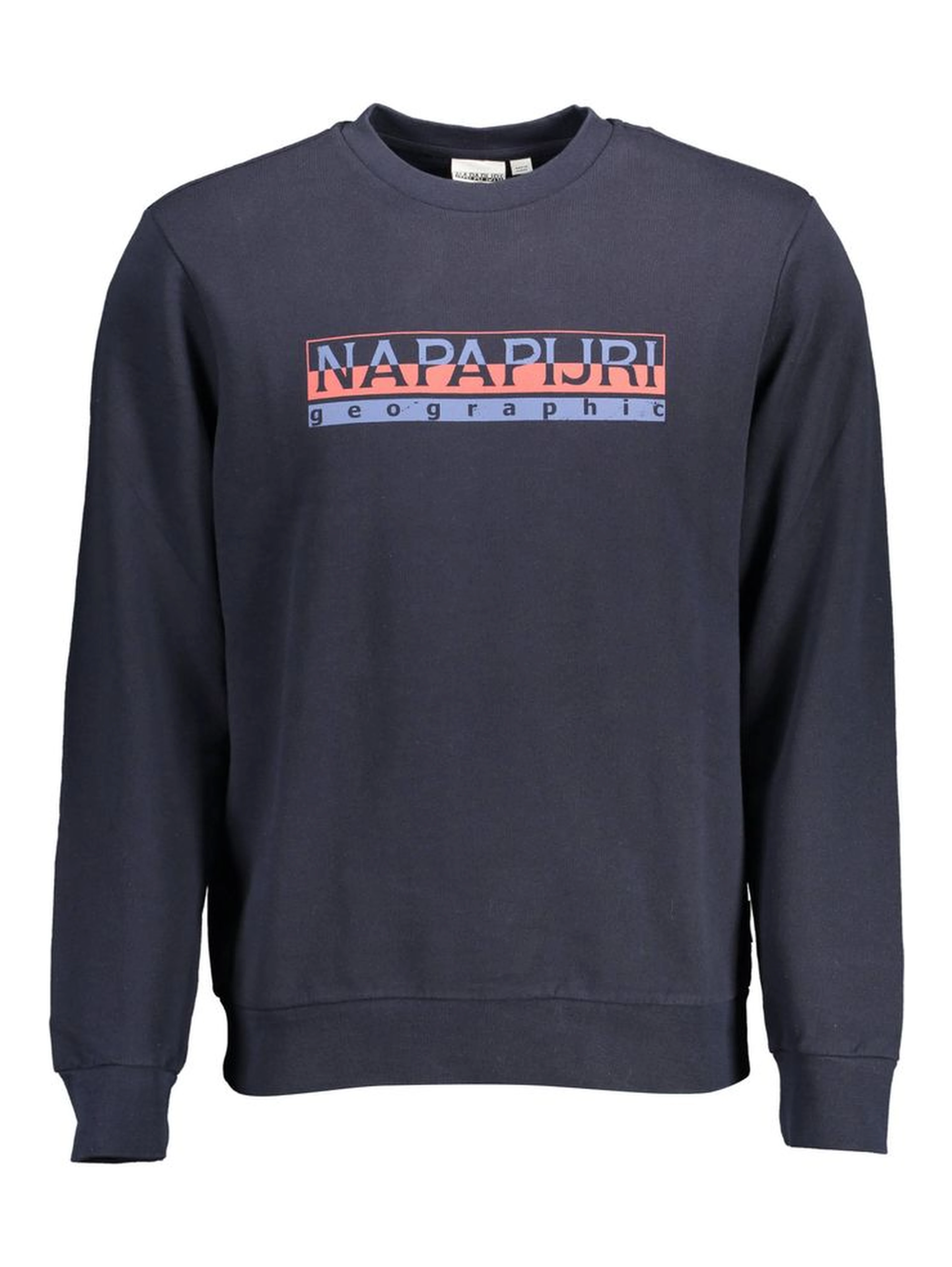 Blue Cotton Men Sweater