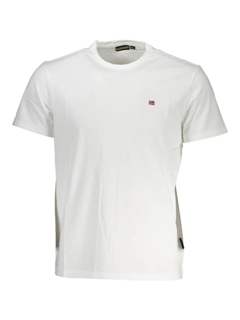 White Cotton Men T-Shirt