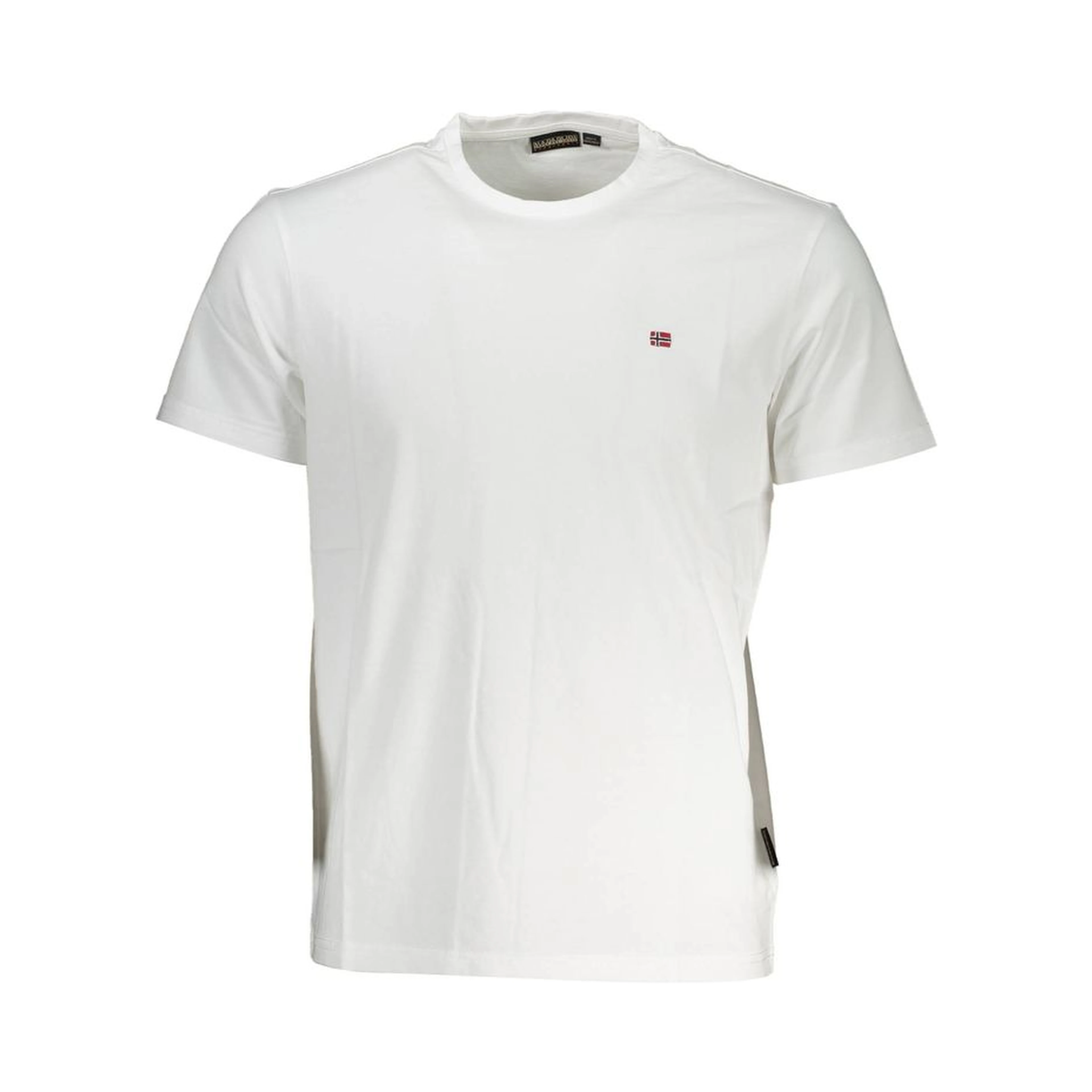 White Cotton Men T-Shirt