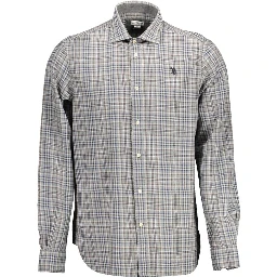 Brown Cotton Men Shirt