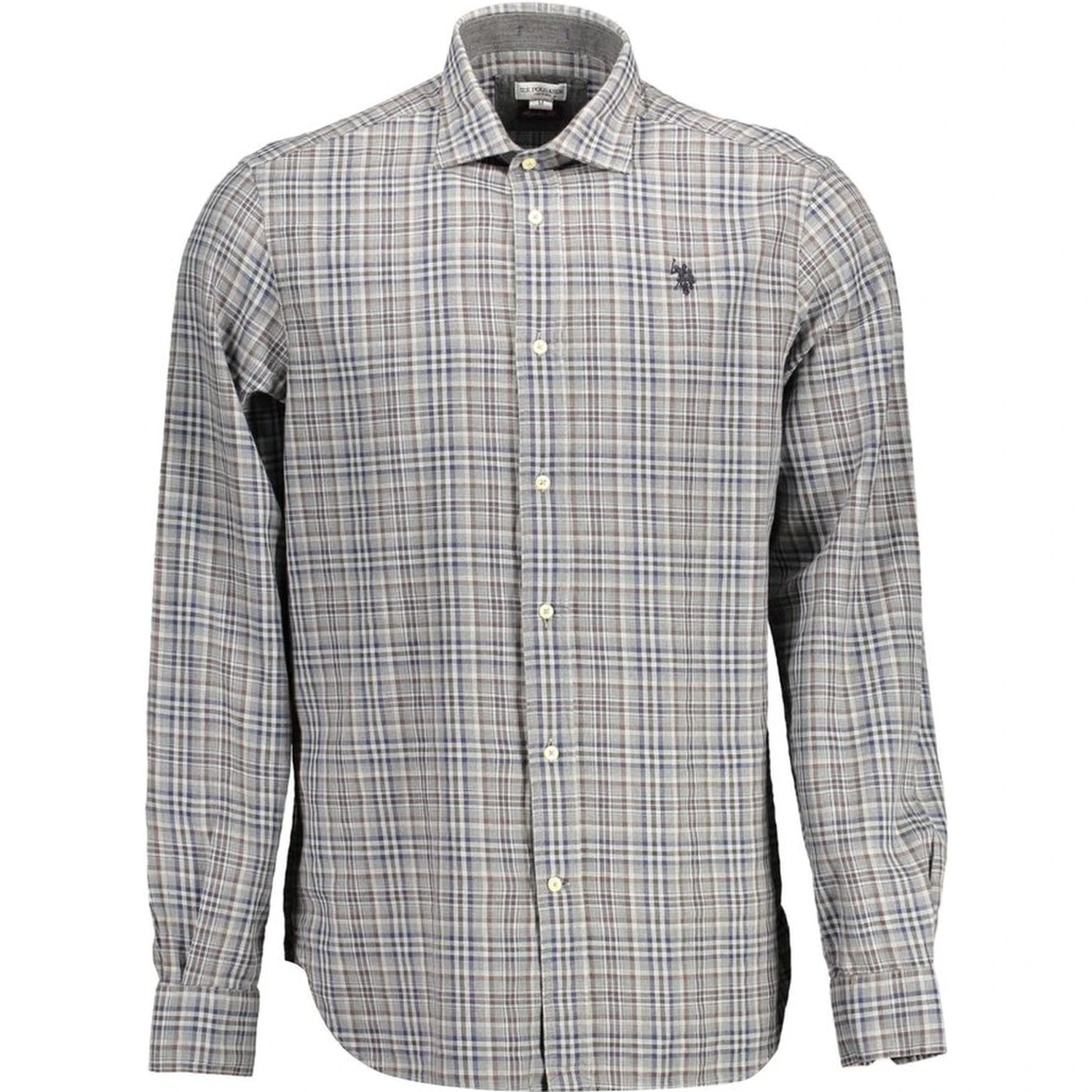 Brown Cotton Men Shirt