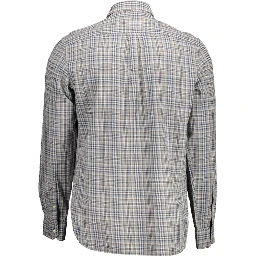 Brown Cotton Men Shirt