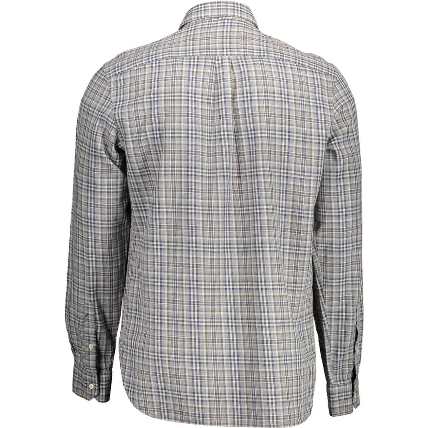 Brown Cotton Men Shirt