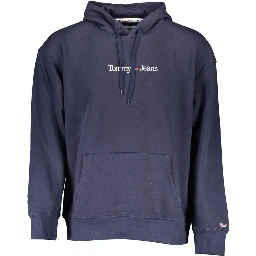 Blue Cotton Men Sweater