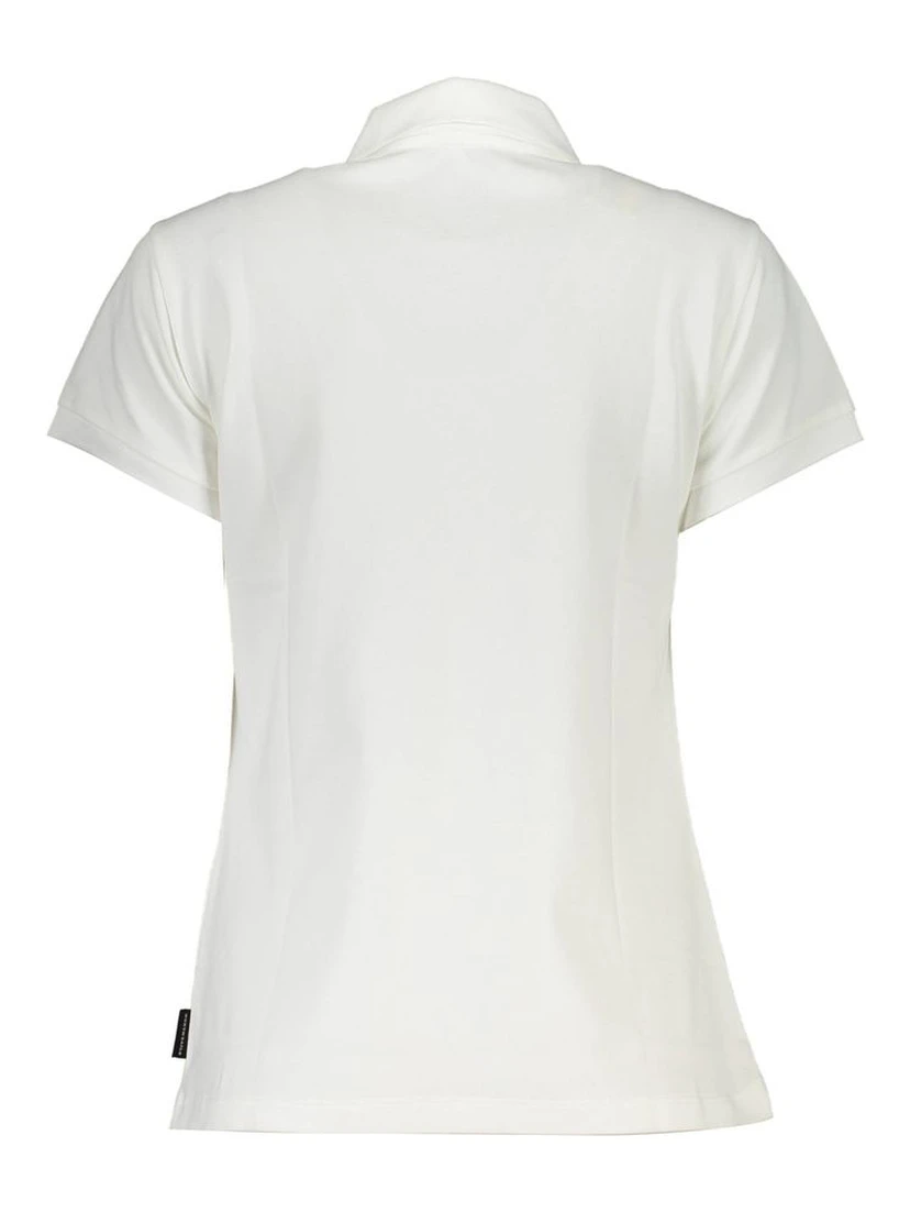 قميص بولو قطني أبيض