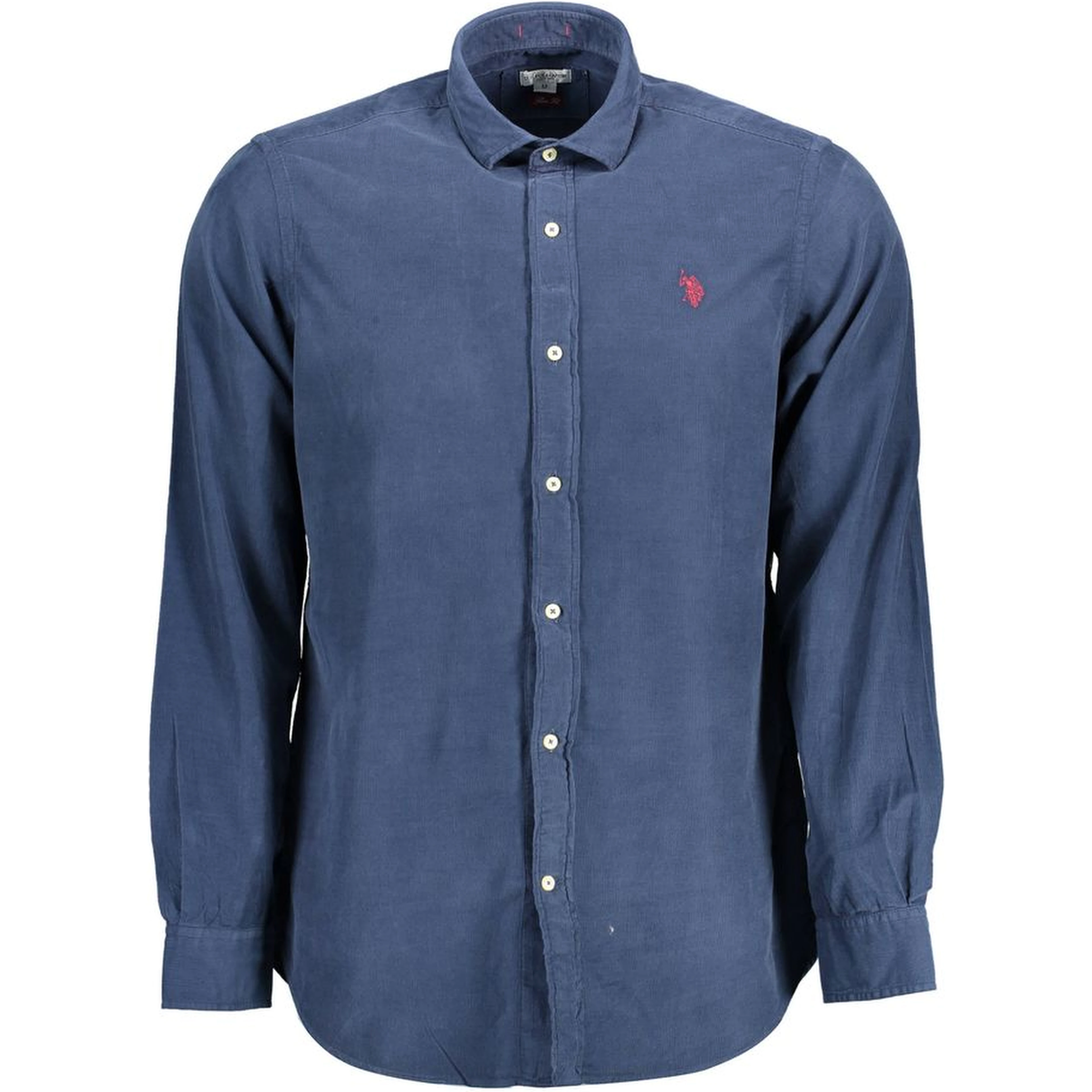 Blue Cotton Men Shirt