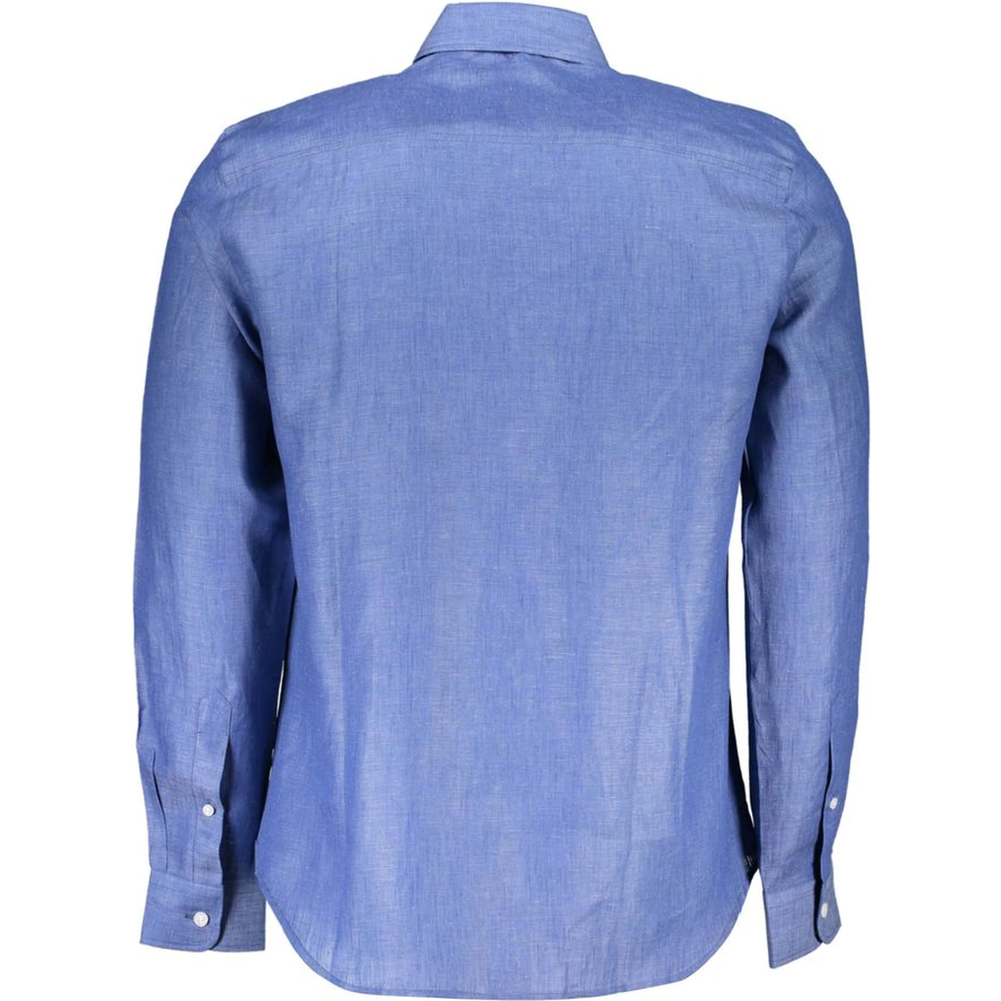 Blue Linen Men Shirt