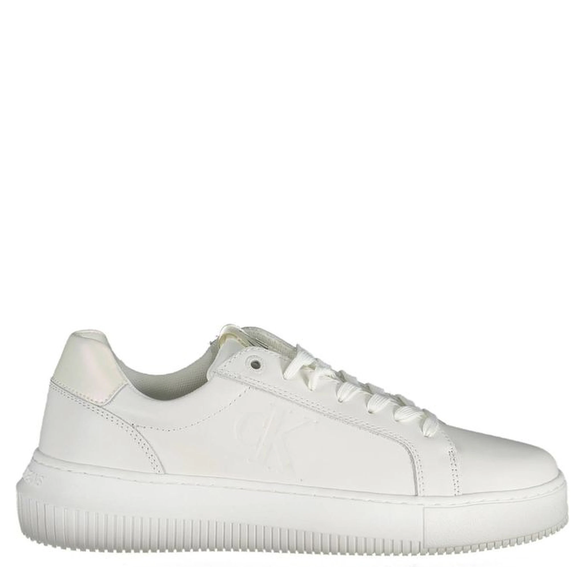 White Polyester Sneaker