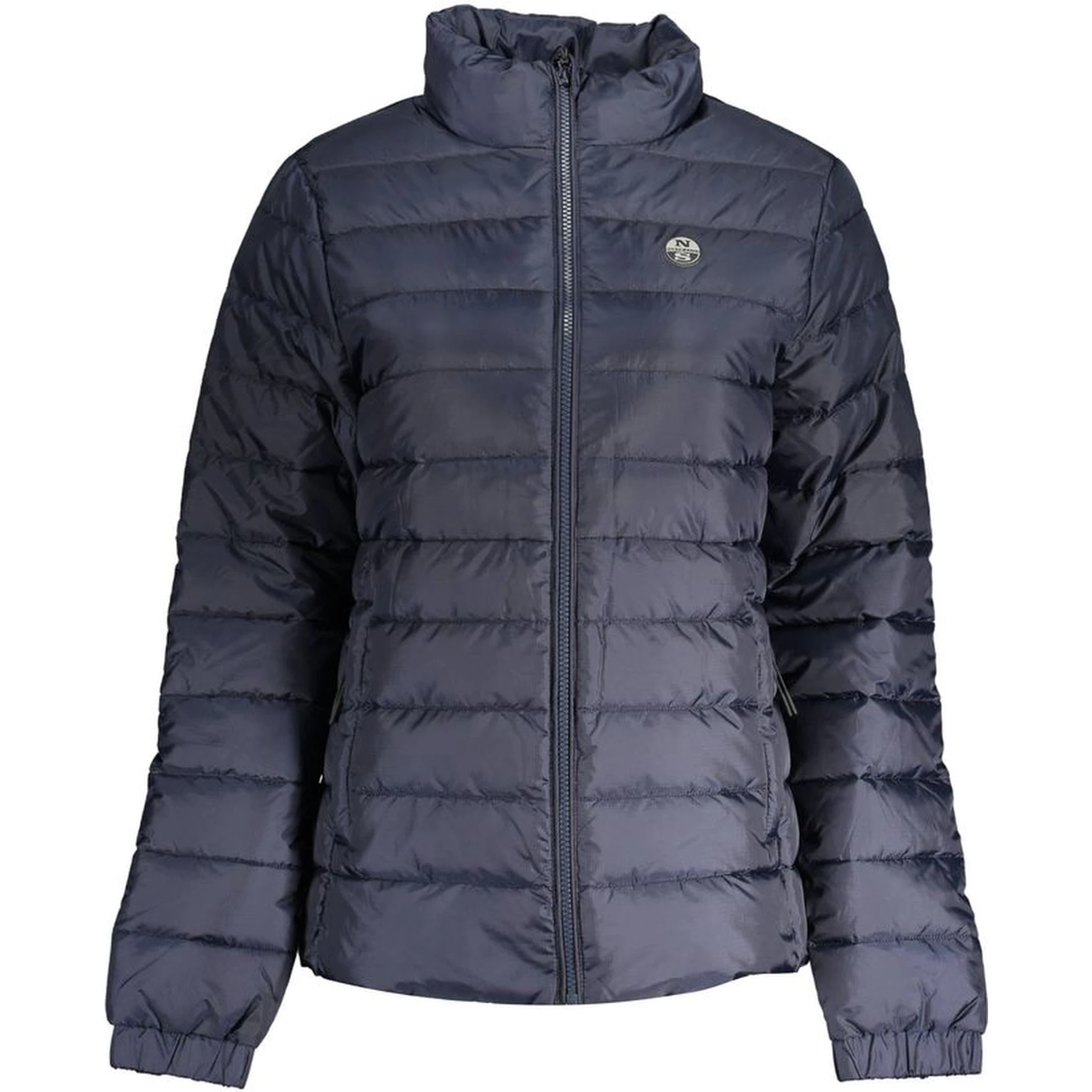 Blue Polyester Women Jacket