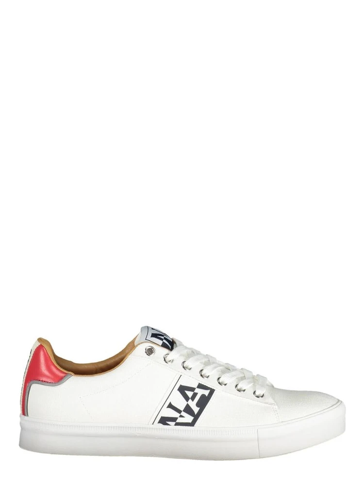 White Polyester Men Sneaker