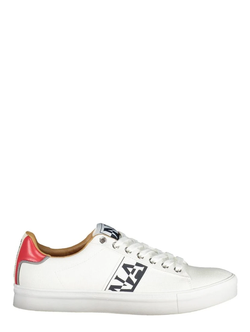 White Polyester Men Sneaker