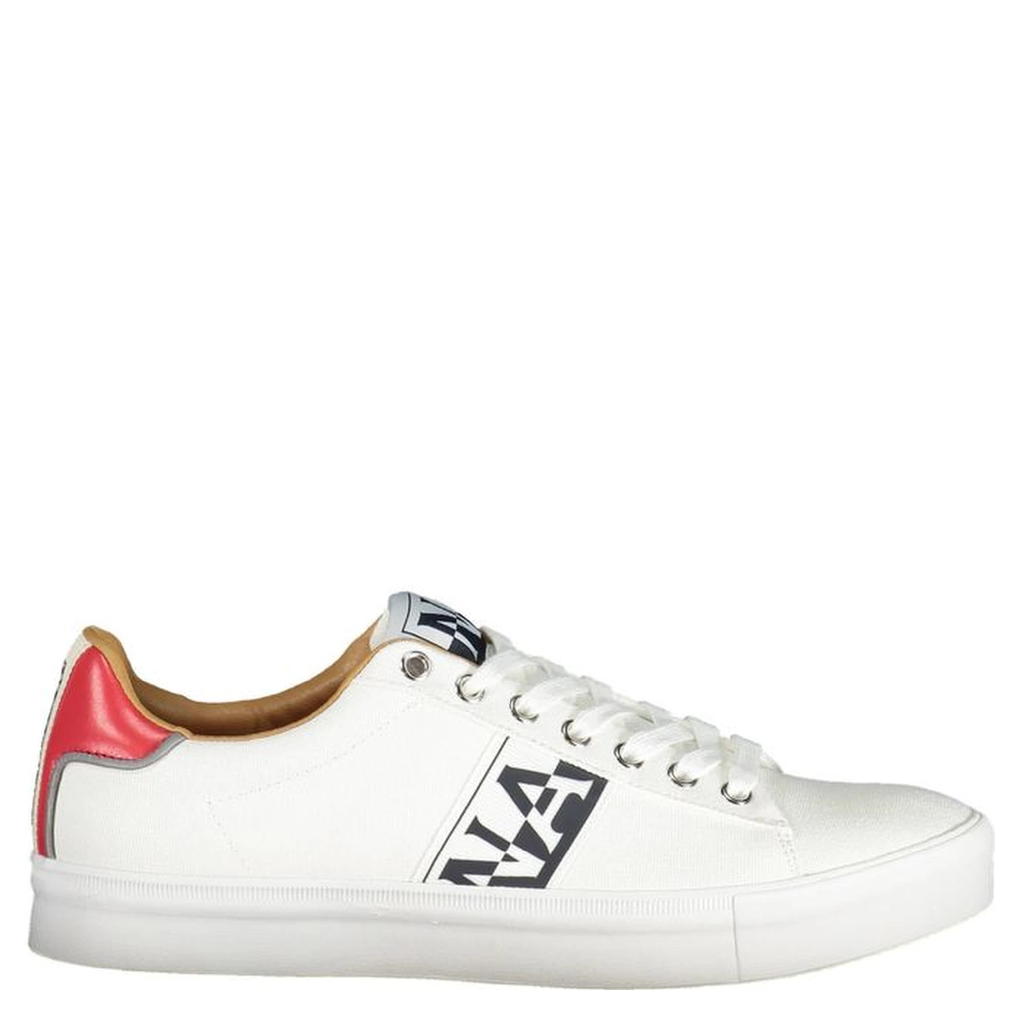 White Polyester Men Sneaker