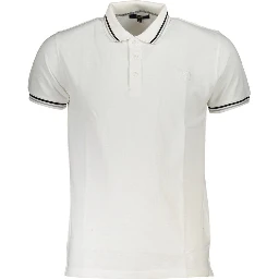 White Cotton Polo Shirt