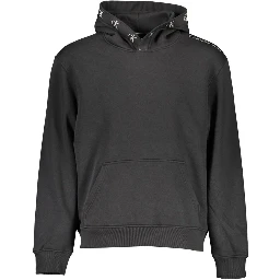 Black Cotton Men's Sweater