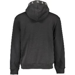 Black Cotton Men's Sweater