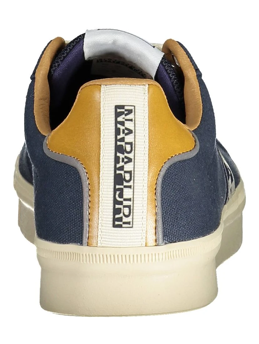 Blue Polyester Men Sneaker