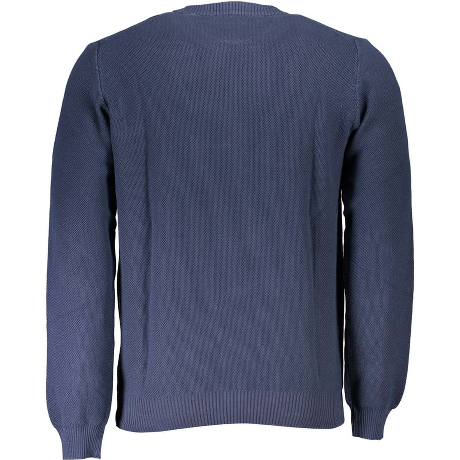 Blue Cotton Men Sweater
