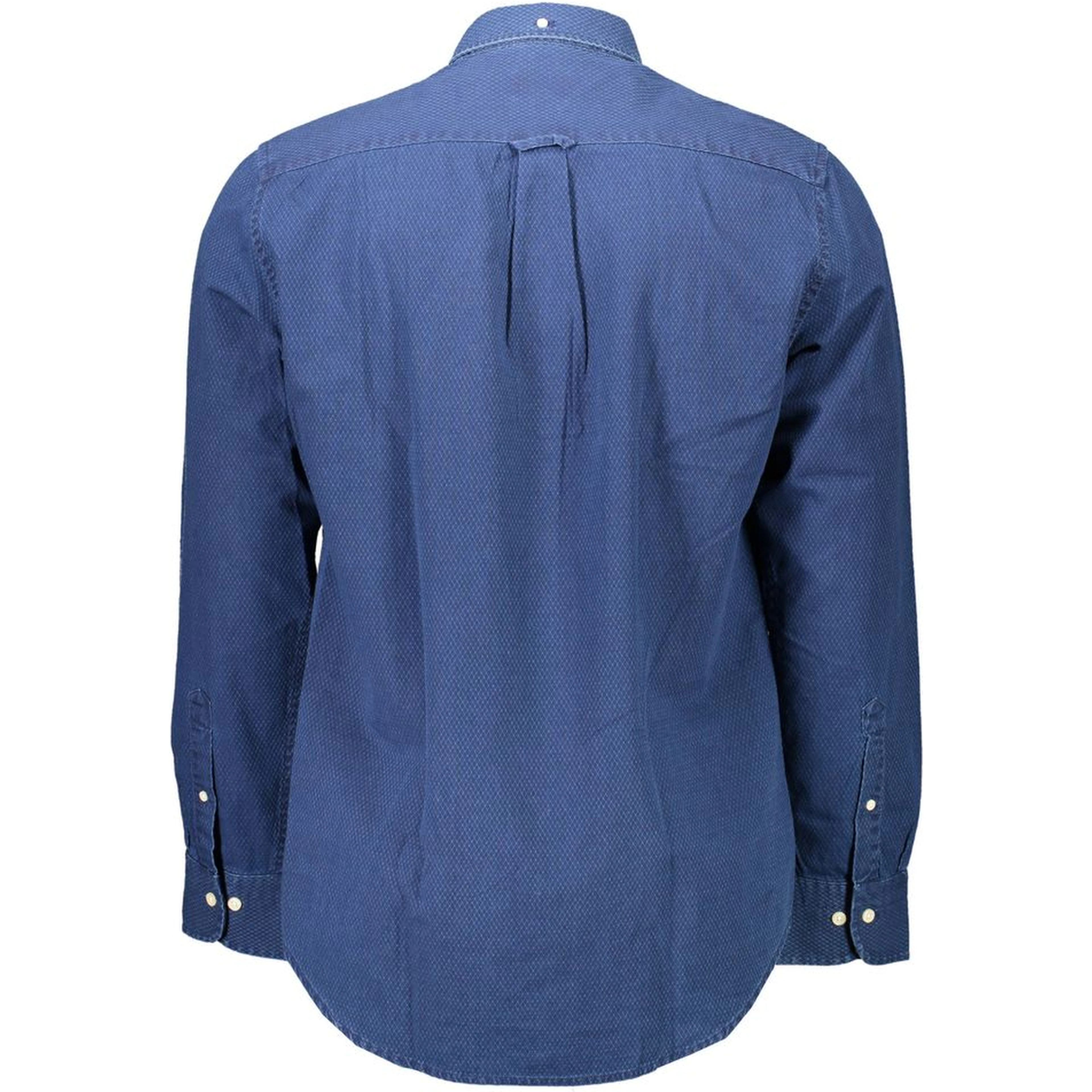 Blue Cotton Men Shirt